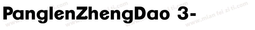 PanglenZhengDao 3字体转换